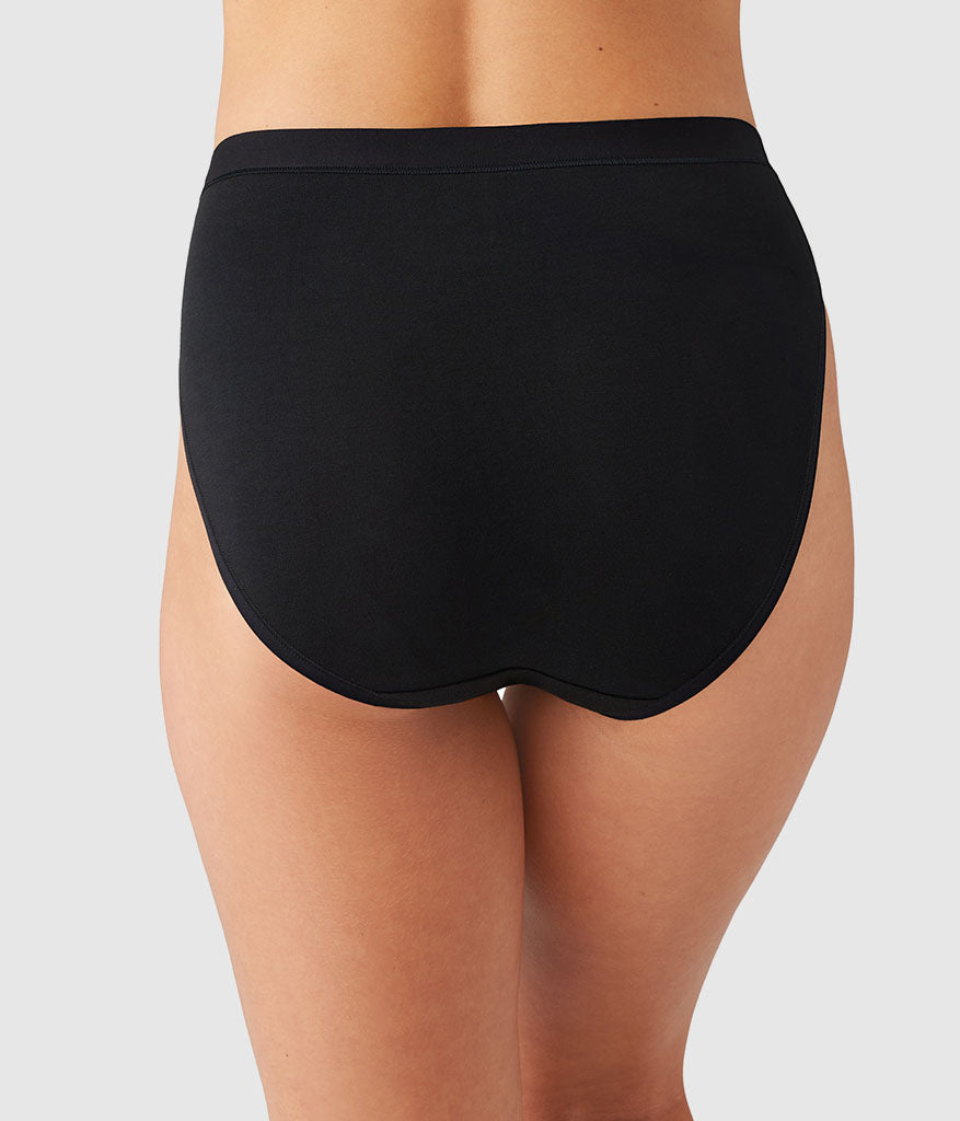 Wacoal Popular - Understated Cotton Hi-Cut - Black