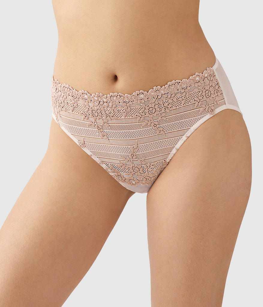 Wacoal Latest - Embrace Lace® Hi-Cut - Angel Wing/Rose Dust