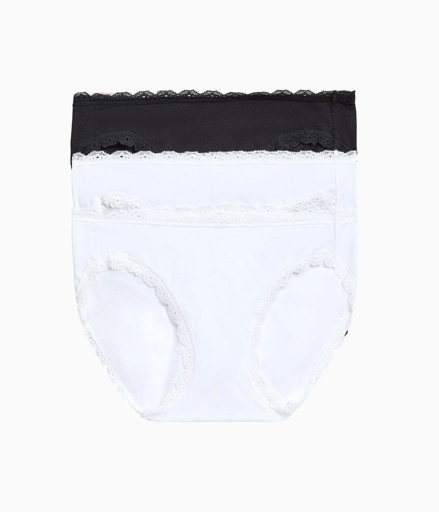 Wacoal Smart Buy - Inspired Eyelet Bikini Panty Pack - White/White/Night