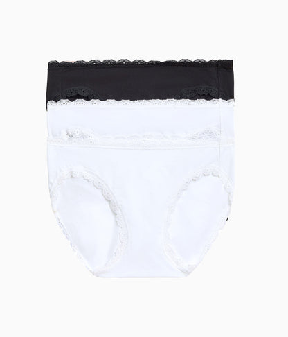 Wacoal Smart Buy - Inspired Eyelet Bikini Panty Pack - White/White/Night