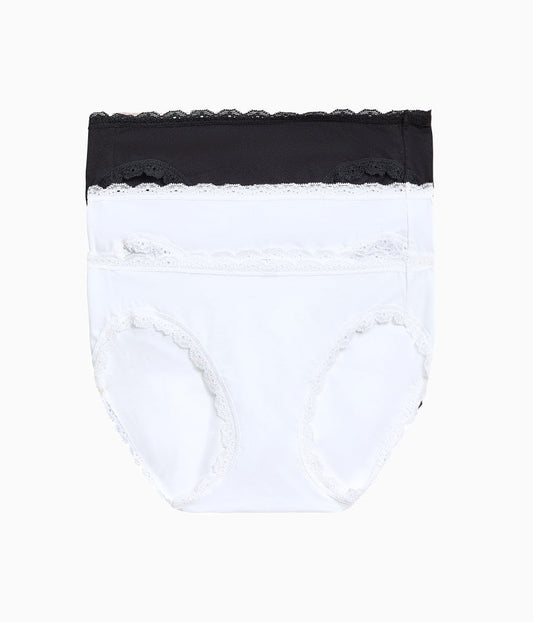 Wacoal Smart Buy - Inspired Eyelet Bikini Panty Pack - White/White/Night