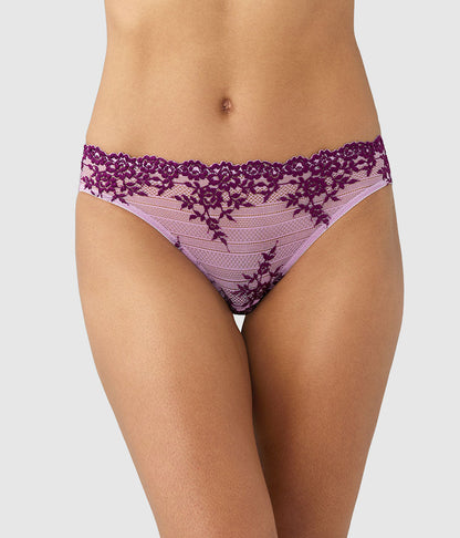 Wacoal Premium - Embrace Lace® Bikini - Lavender Sage/Dark Purple