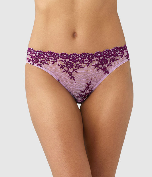 Wacoal Premium - Embrace Lace® Bikini - Lavender Sage/Dark Purple