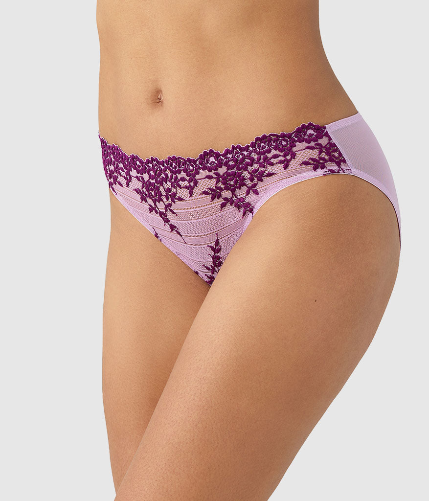 Wacoal Premium - Embrace Lace® Bikini - Lavender Sage/Dark Purple