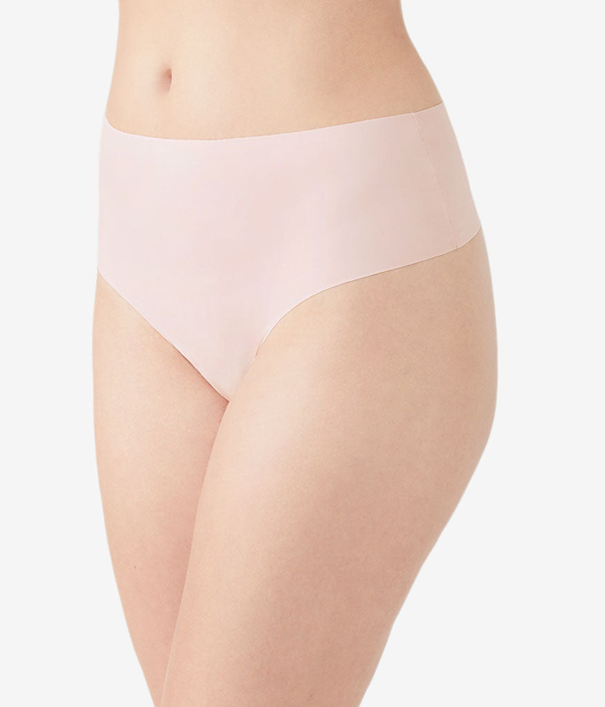 Wacoal Premium - b.bare Hi-Waist Thong - Rose Smoke