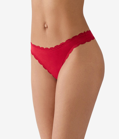 Wacoal Latest - Inspired Eyelet Thong - Chili Pepper Red