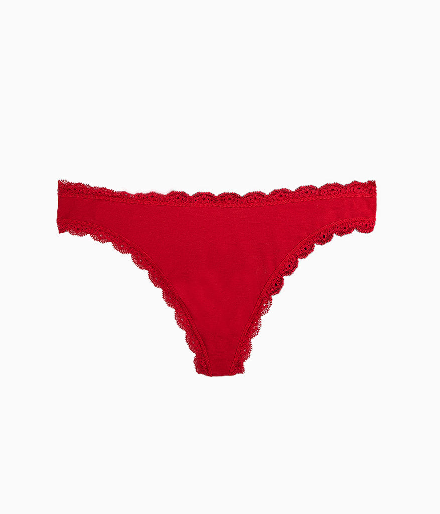 Wacoal Latest - Inspired Eyelet Thong - Chili Pepper Red