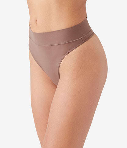 Wacoal Premium - Nearly Nothing™ Hi-Waist Thong - Peppercorn