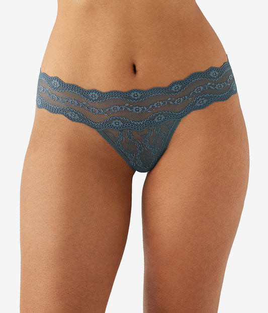 Wacoal Everyday - Lace Kiss Thong - Stormy Weather