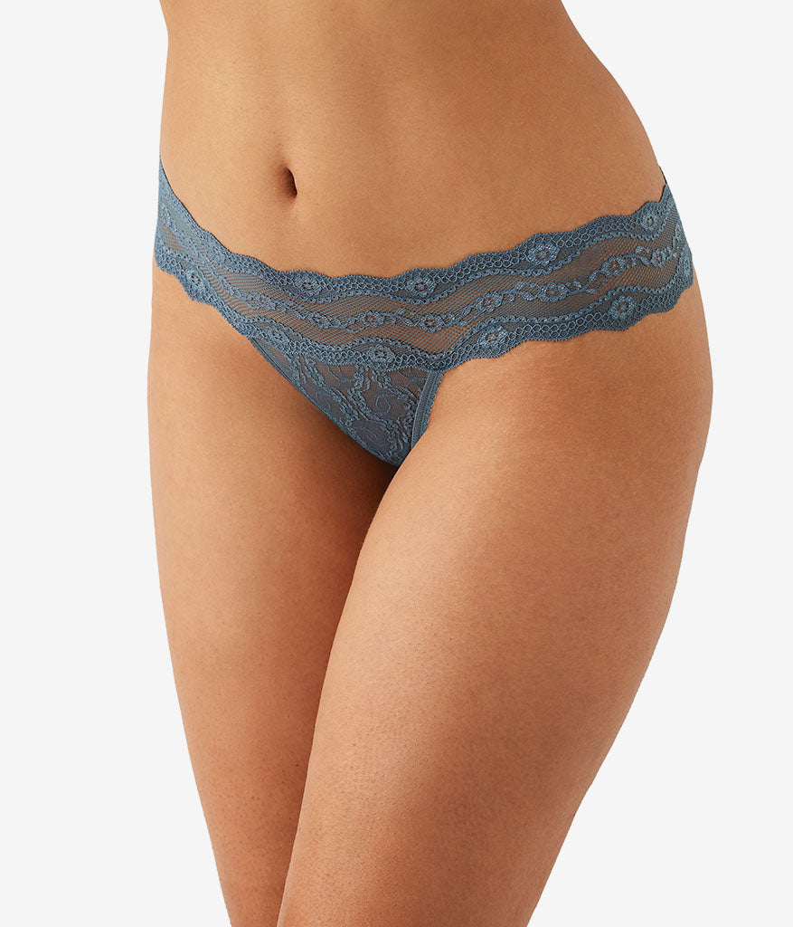 Wacoal Everyday - Lace Kiss Thong - Stormy Weather