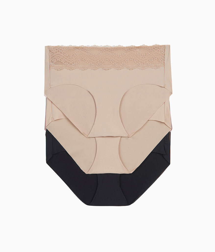 Wacoal Hot Sale - b.bare Hipster Panty Pack - Au Natural/Au Natural/Night