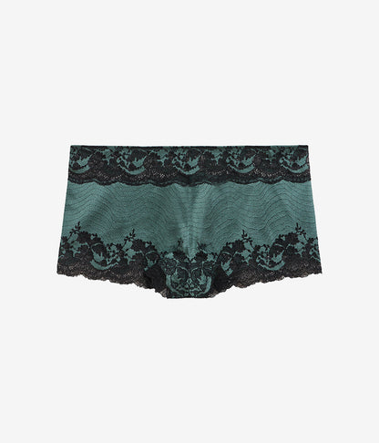 Wacoal Exclusive - Modern Affair Boyshort - Silver Pine/Black