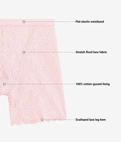 Wacoal Top Pick - Effortlessly Lace Shorty - Blush Pink