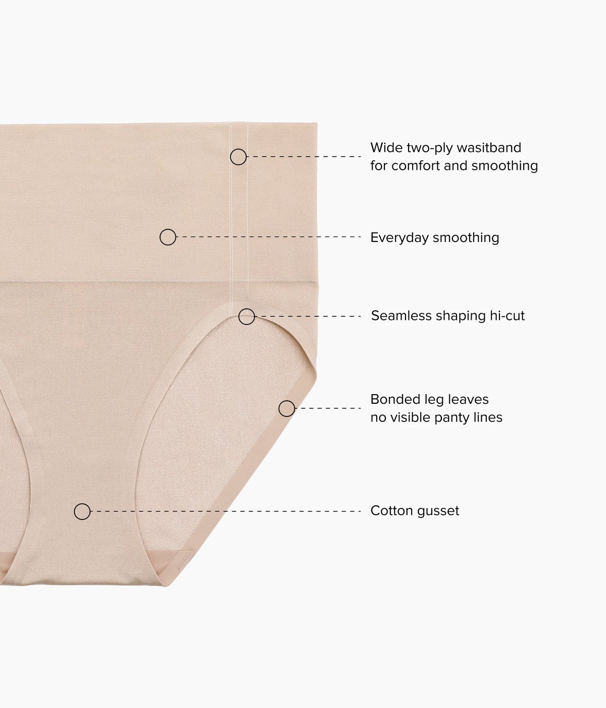 Wacoal Essential - Smooth Series™ Shaping Hi-Cut - Roebuck