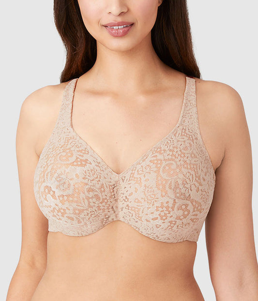 Wacoal Great Value - Halo Lace Full Figure Underwire Bra - Toast