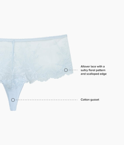 Wacoal Best Seller - Vivid Attraction Tanga - Soft Sky