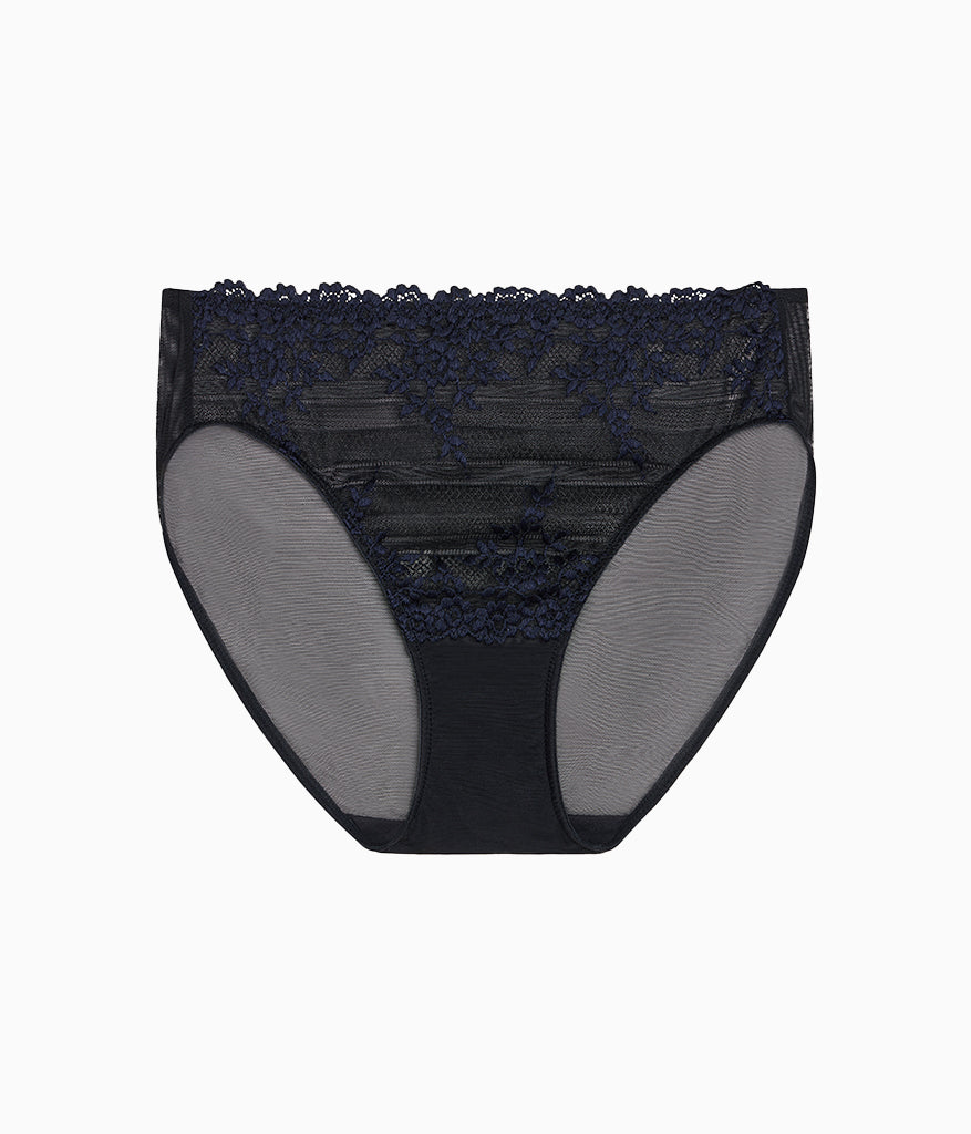 Wacoal Customer Favorite - Embrace Lace® Hi-Cut - Black/Night Sky