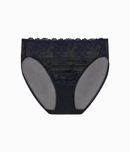 Wacoal Customer Favorite - Embrace Lace® Hi-Cut - Black/Night Sky