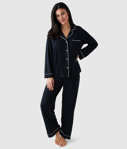 Wacoal Top Pick - Lease to Lounge Pajama Set - Black