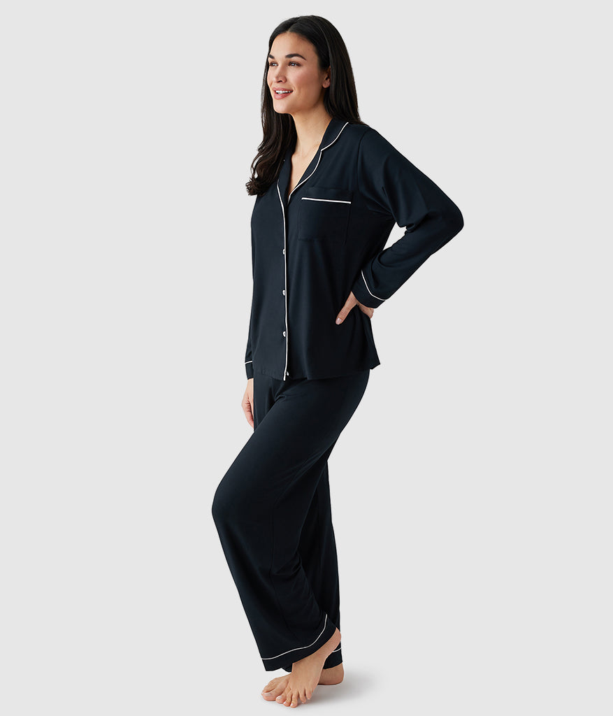 Wacoal Top Pick - Lease to Lounge Pajama Set - Black