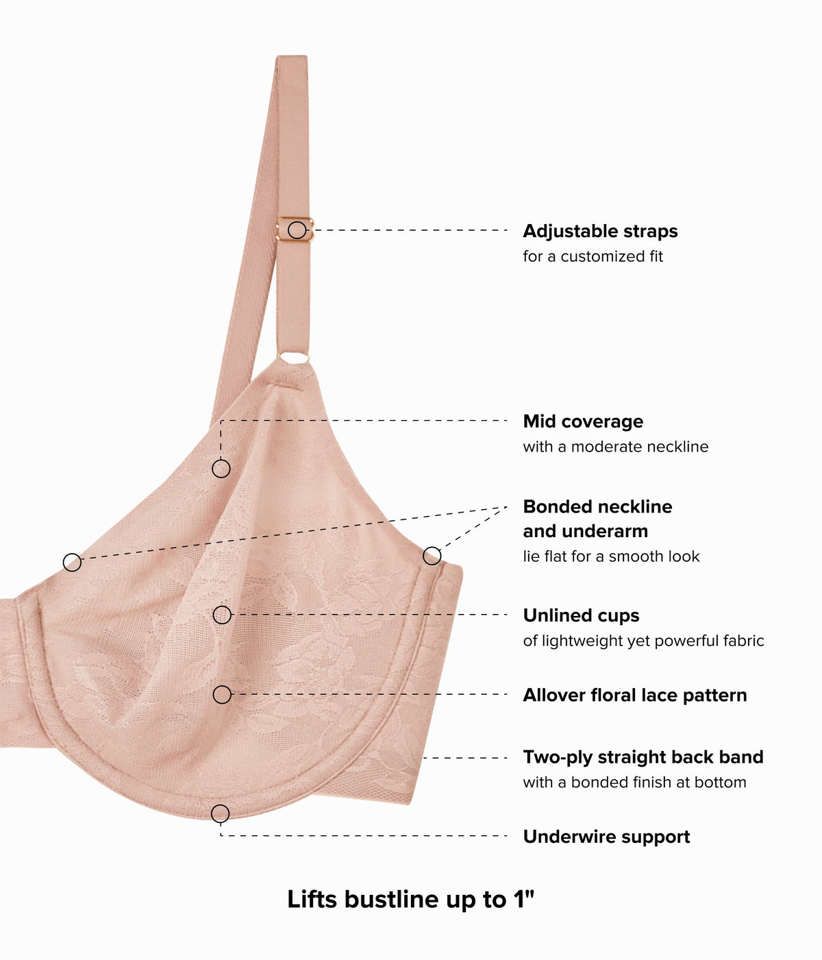 Wacoal Featured - High Profile™ Underwire Bra - Roebuck