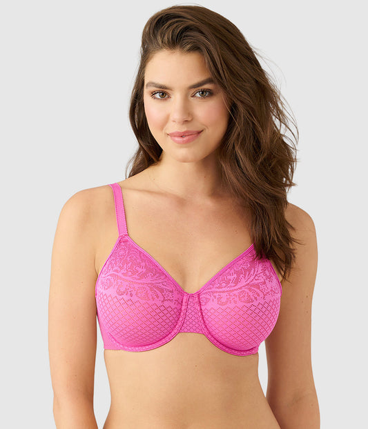 Wacoal New - Visual Effects Minimizer Bra - Wild Azalea