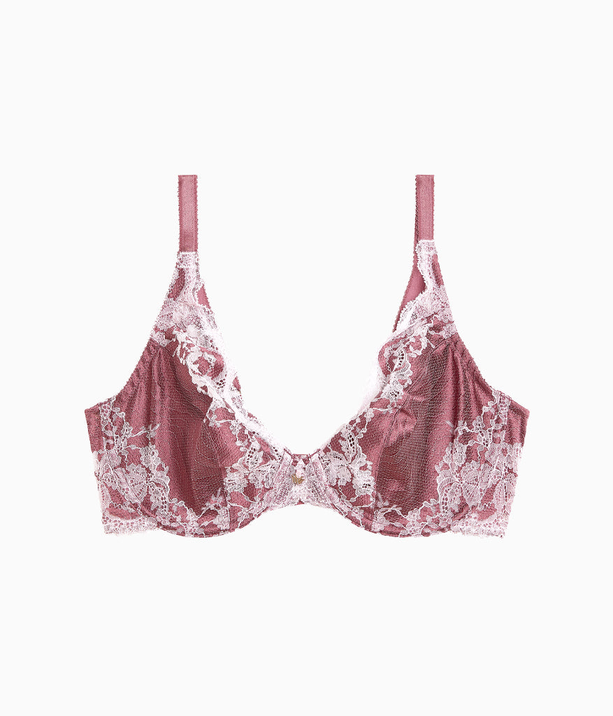 Wacoal Signature - Modern Affair Plunge Underwire Bra - Rose Brown/Cradle Pink