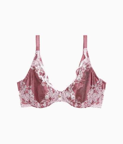 Wacoal Signature - Modern Affair Plunge Underwire Bra - Rose Brown/Cradle Pink