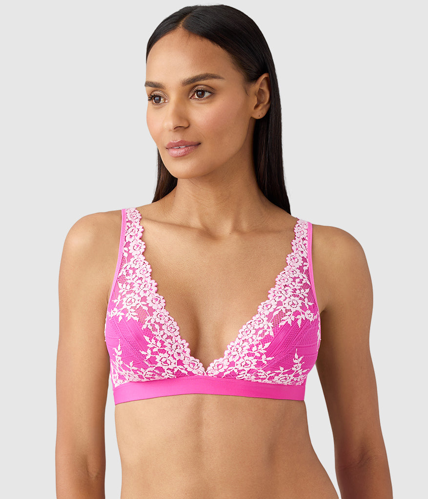 Wacoal Exclusive - Embrace Lace® Wire Free Bralette - Wild Azalea/Cradle Pink