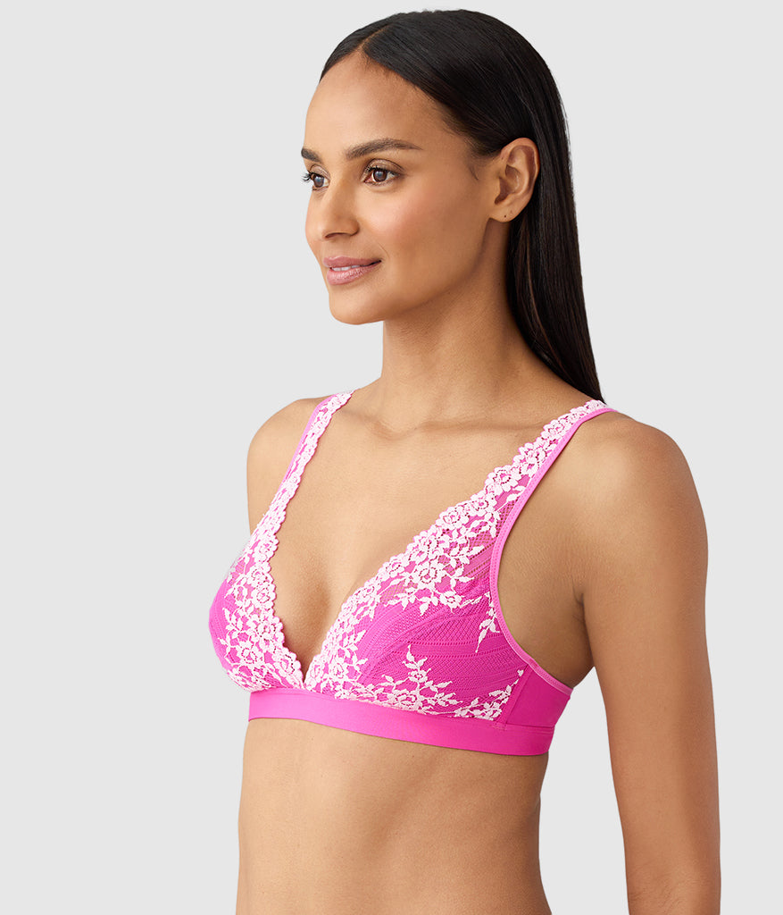 Wacoal Exclusive - Embrace Lace® Wire Free Bralette - Wild Azalea/Cradle Pink