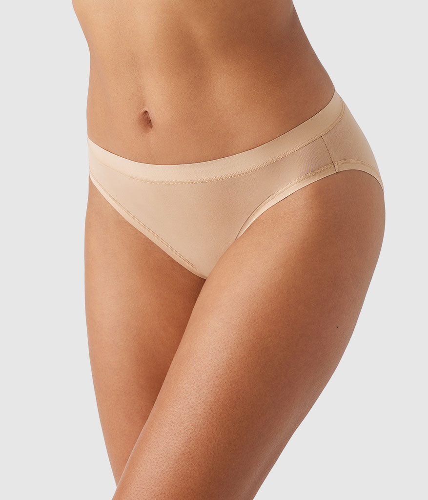 Wacoal Featured - Understated Cotton Bikini - Praline
