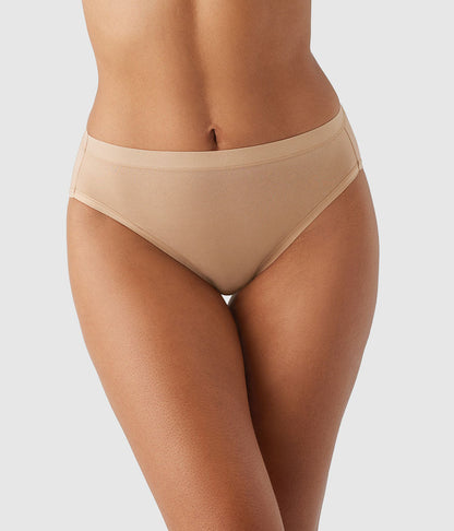 Wacoal Exclusive - Understated Cotton Hi-Cut - Praline