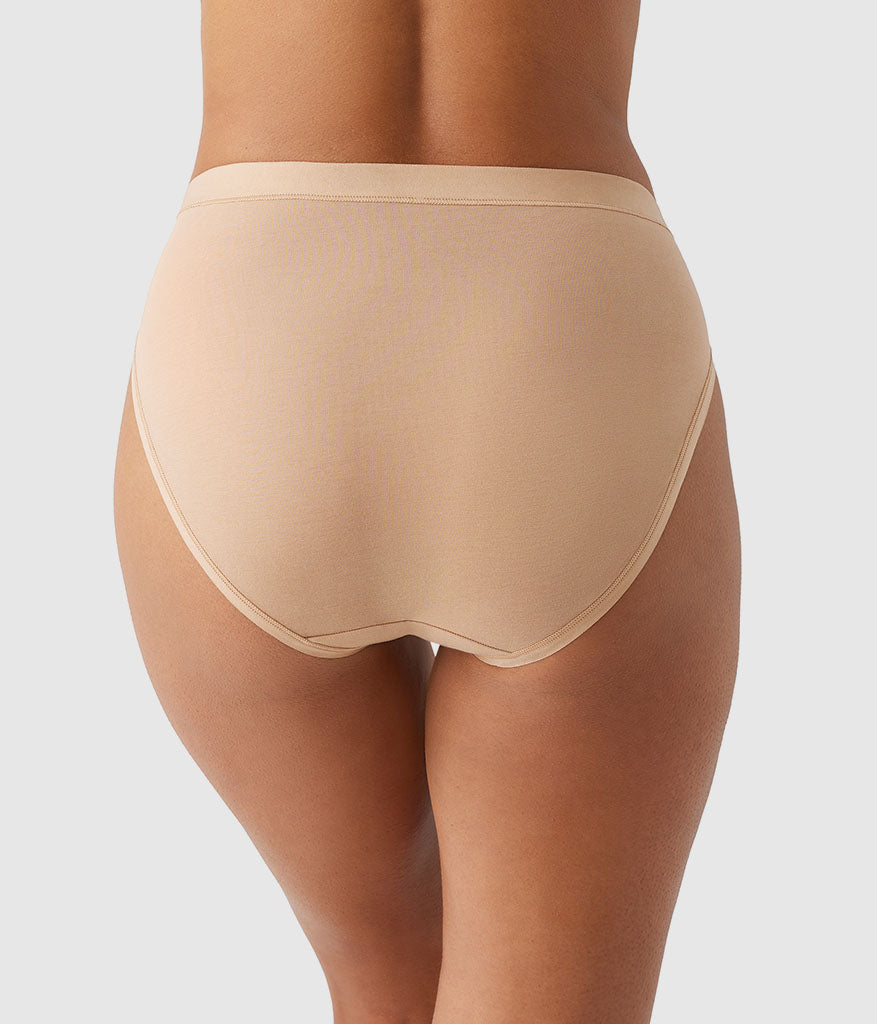 Wacoal Exclusive - Understated Cotton Hi-Cut - Praline