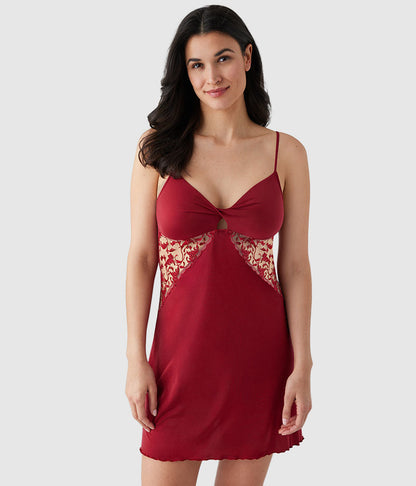Wacoal Best Seller - Dramatic Interlude Chemise - Deep Red
