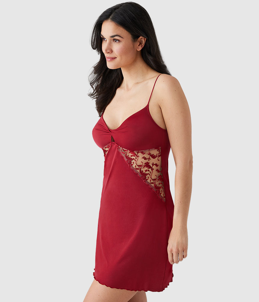 Wacoal Best Seller - Dramatic Interlude Chemise - Deep Red