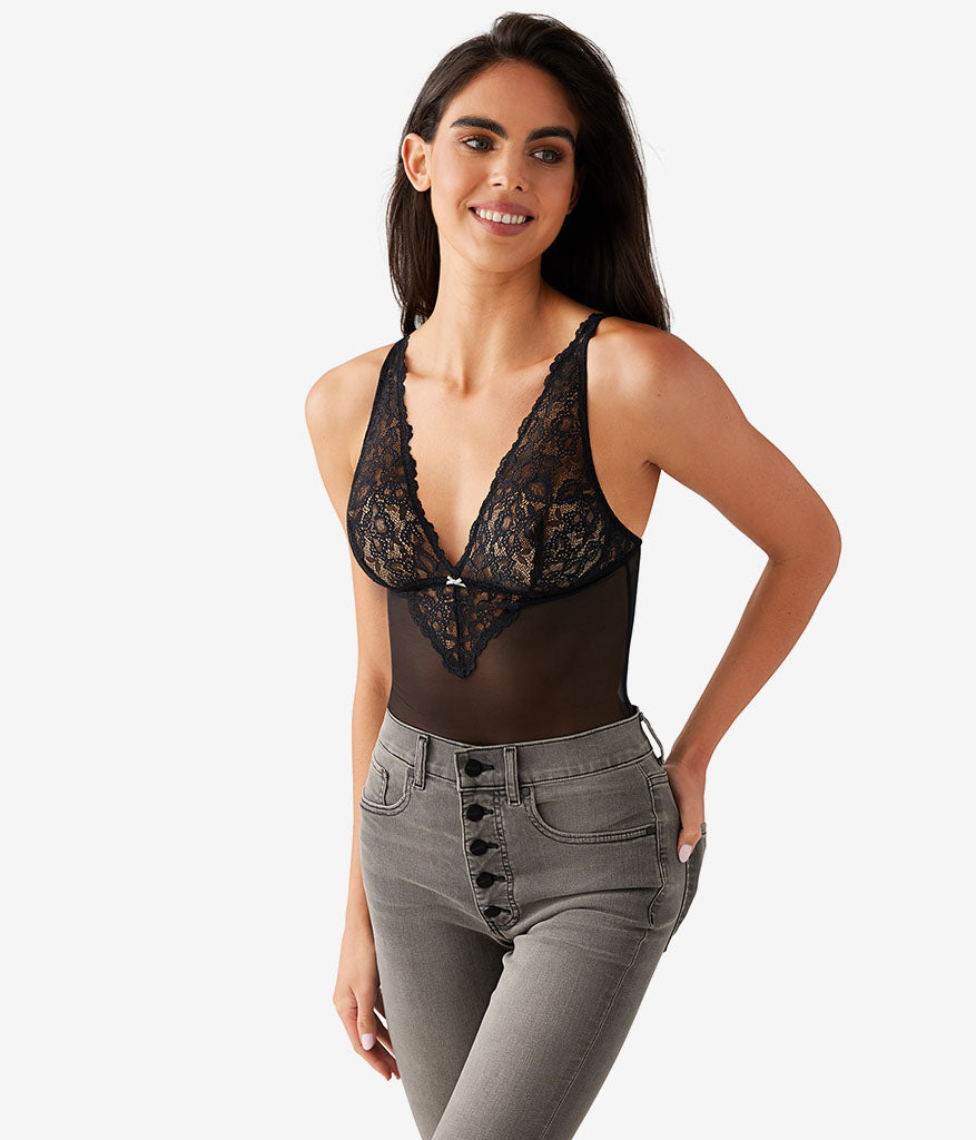 Wacoal Classic - b.charming Bodysuit - Blackened Pearl