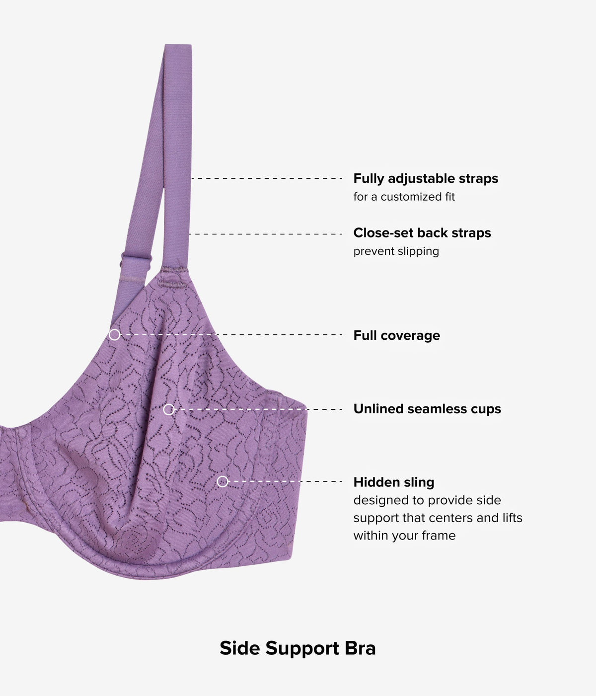 Wacoal Best Seller - Inside Job™ Underwire Bra - Italian Grape