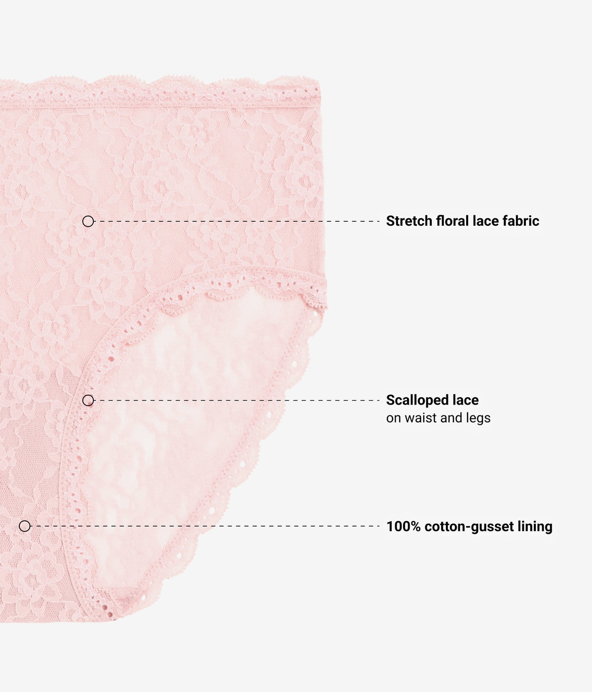 Wacoal New - Effortlessly Lace Hipster - Blush Pink