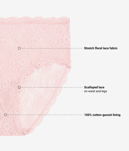 Wacoal New - Effortlessly Lace Hipster - Blush Pink