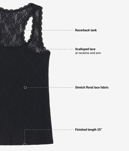 Wacoal Best Seller - Effortlessly Lace Tank - Night