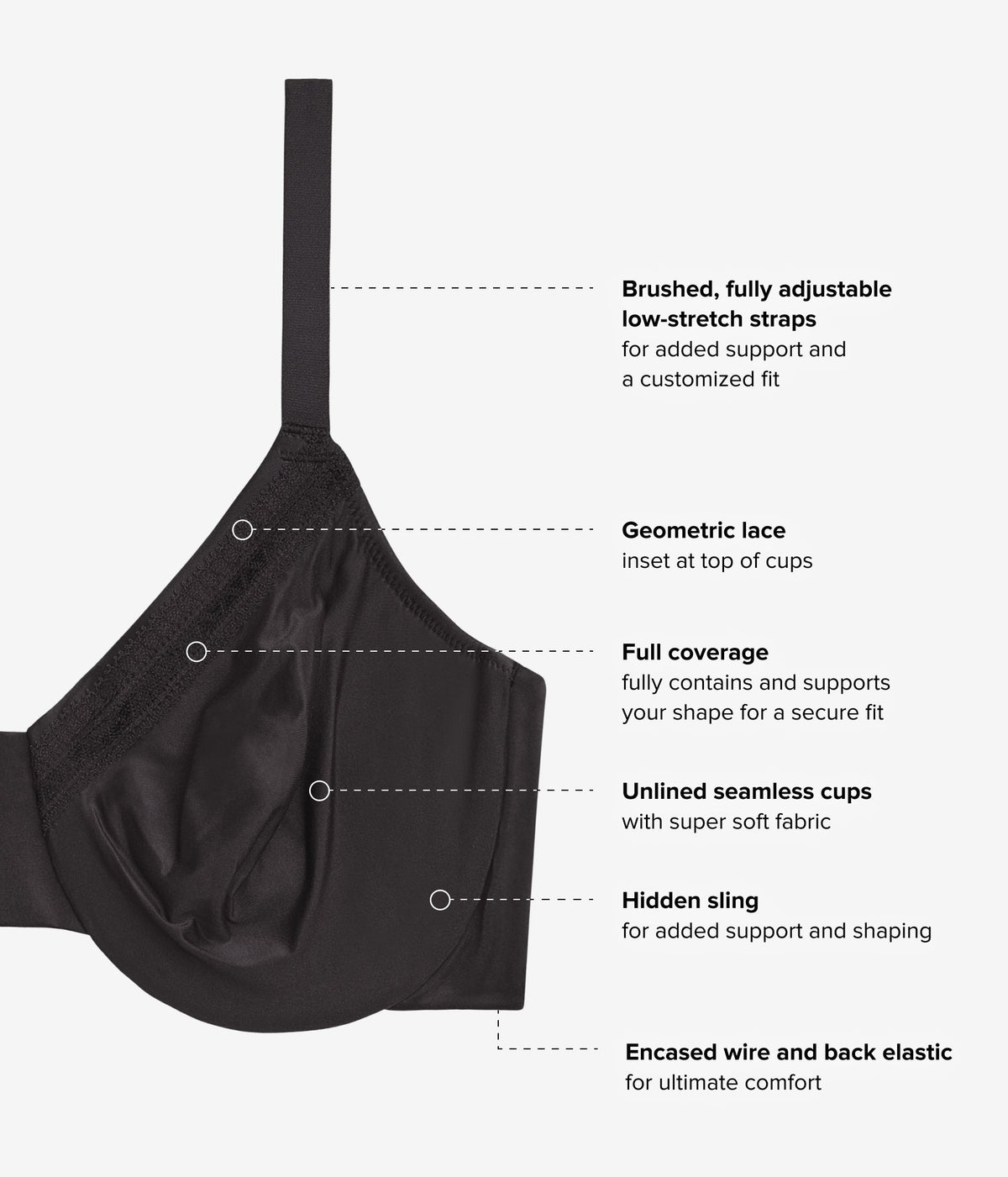 Wacoal Discount - Perfect Primer Full Figure Underwire Bra - Black
