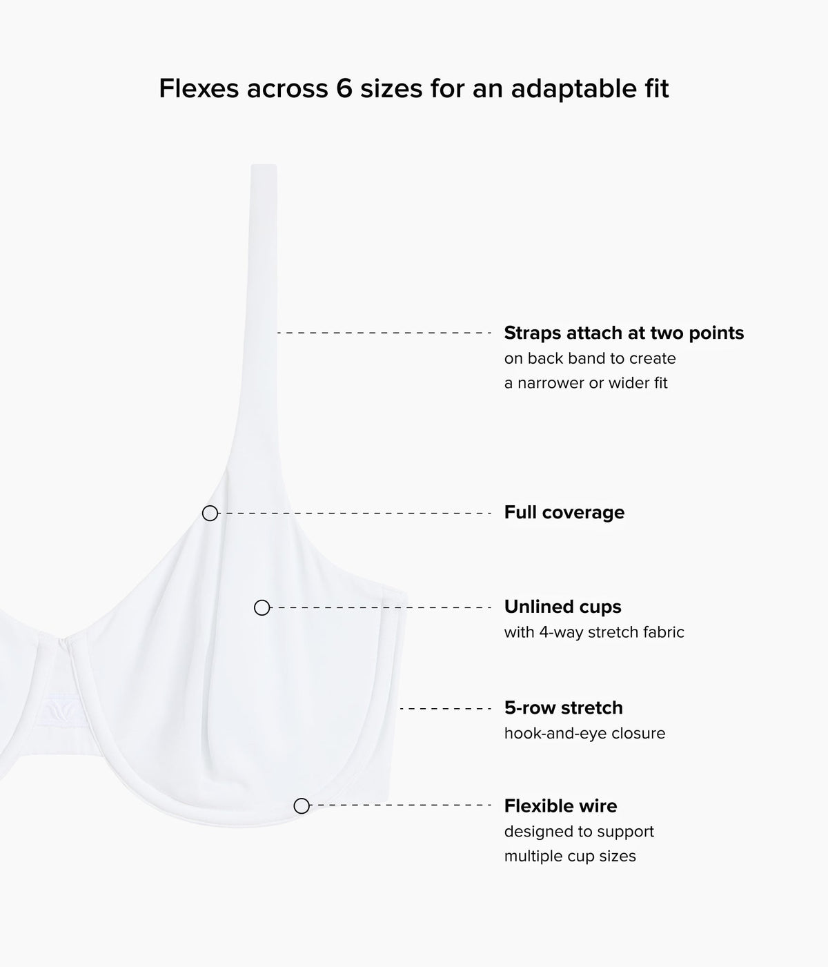 Wacoal Value - Ever Flexing™ Underwire Bra - White