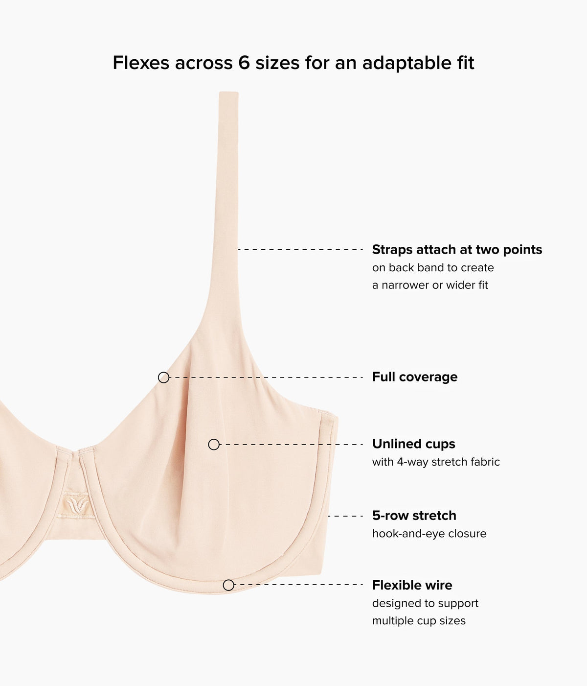 Wacoal Popular - Ever Flexing™ Underwire Bra - Sand
