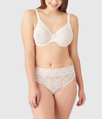 Wacoal Deals - Halo Lace Underwire Bra - Ivory