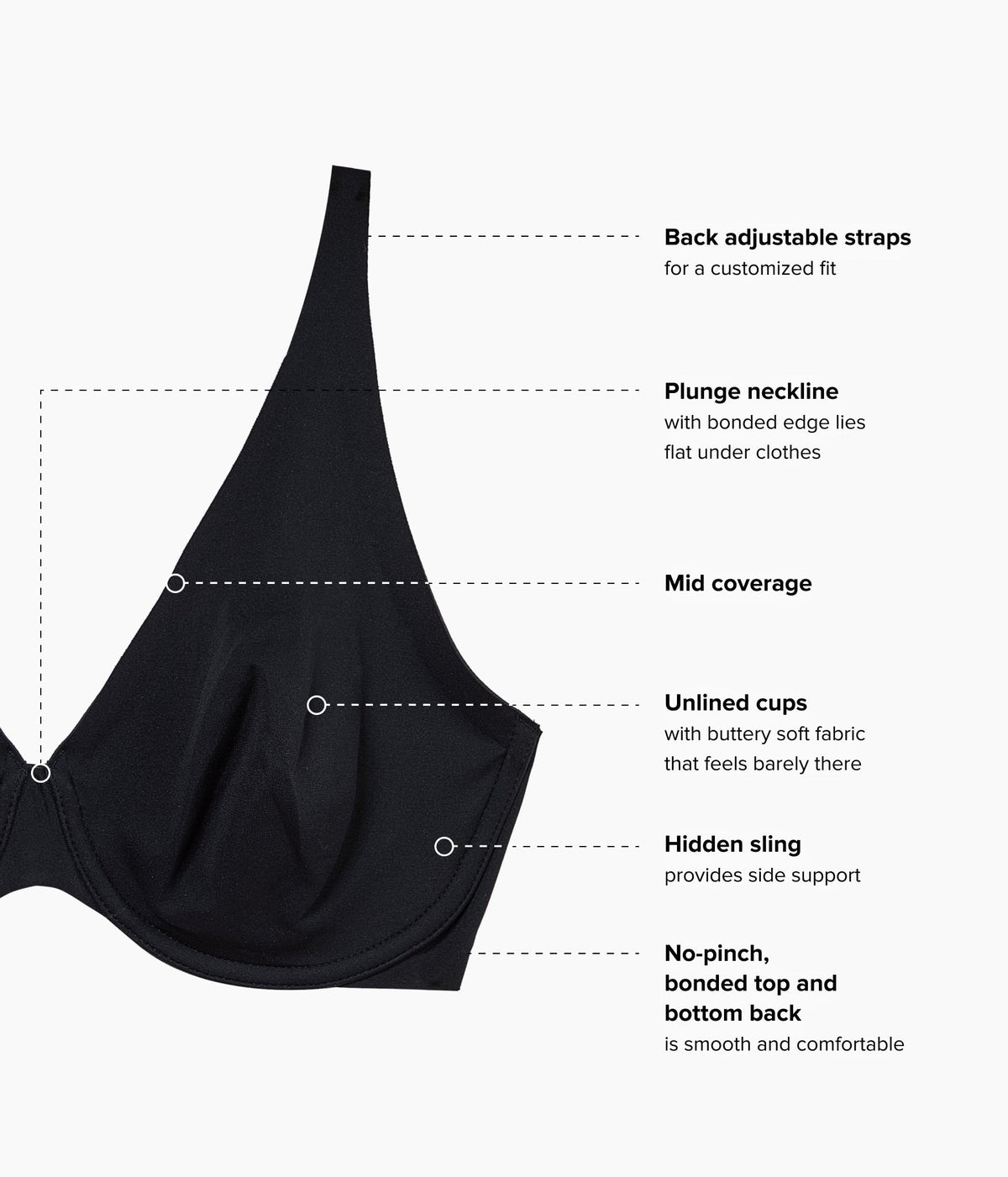 Wacoal Top Pick - Better Than Braless™ Underwire Bra - Black