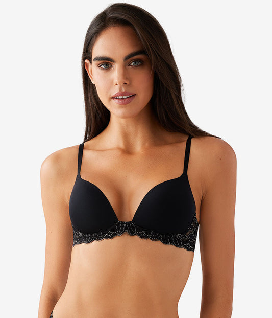 Wacoal Latest - Feeling Famous Wire Free Push Up Bra - Night/Angel Wing