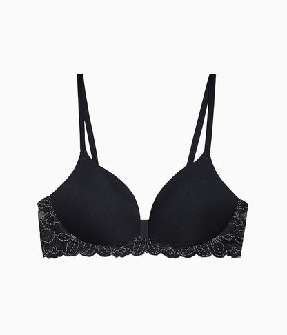 Wacoal Latest - Feeling Famous Wire Free Push Up Bra - Night/Angel Wing