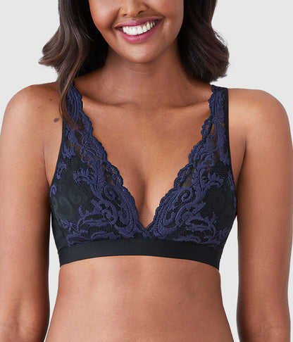 Wacoal Essential - Instant Icon® Bralette - Black/Eclipse