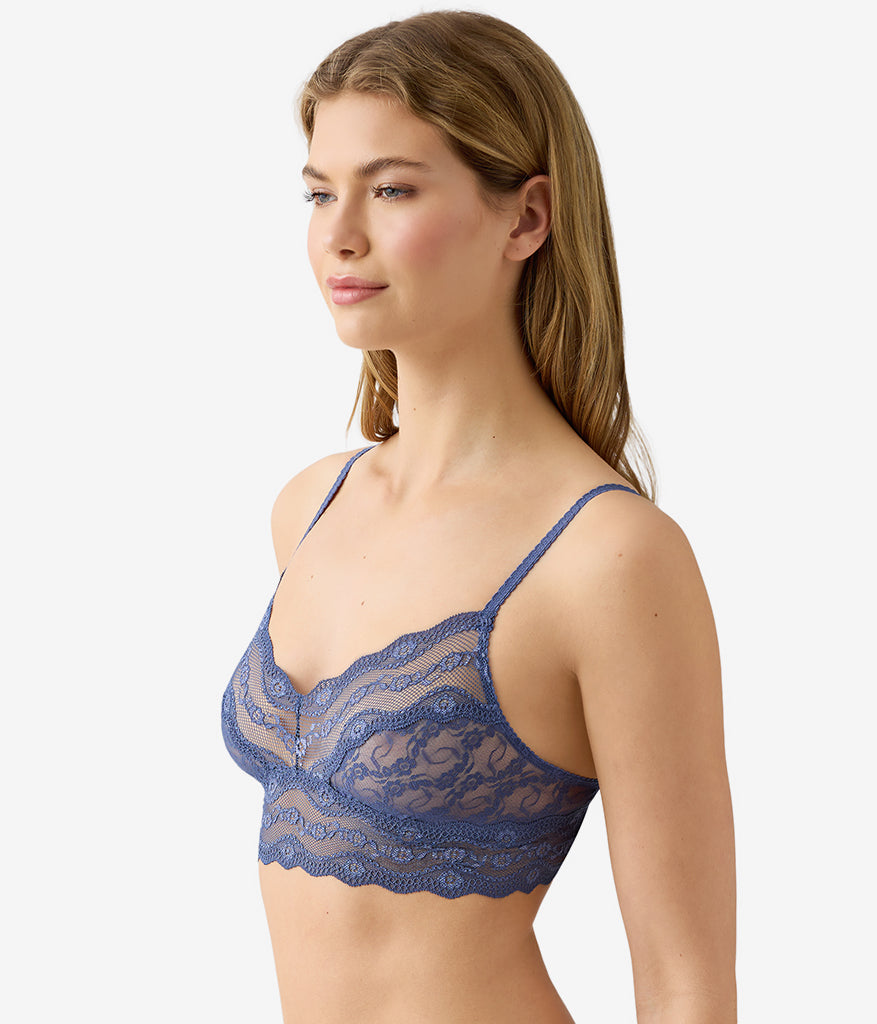 Wacoal Recommended - Lace Kiss Bralette - Crown Blue