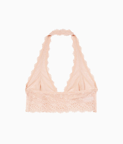 Wacoal Exclusive - Inspired Eyelet Halter Bralette - Rose Smoke